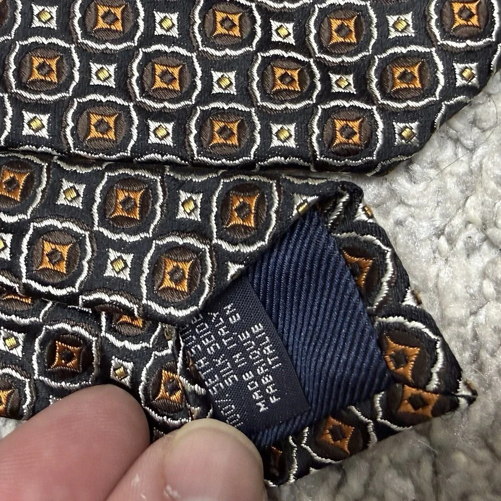 Canali Thick Silk Tie Necktie Italy men's size (3.75 x 59)